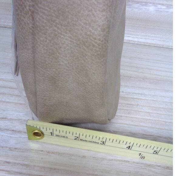 Beverly Hills‎ Polo Club BHPC Taupe Vegan Leather Purse Shoulder Bag - Picture 7 of 9